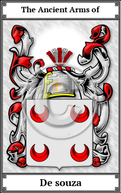 De souza Family Crest Download (JPG)  Book Plated - 150 DPI